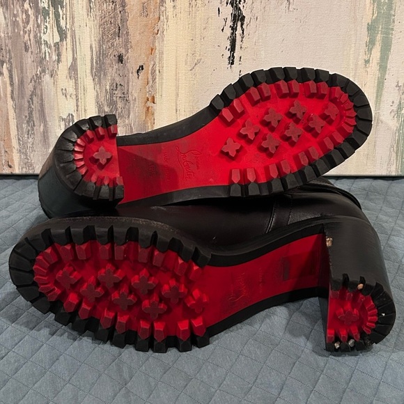 CHRISTIAN LOUBOUTIN Women’s Communa 70 Ankle Boots- Black/ Size 36.5 (US 6.5) - Picture 4 of 16